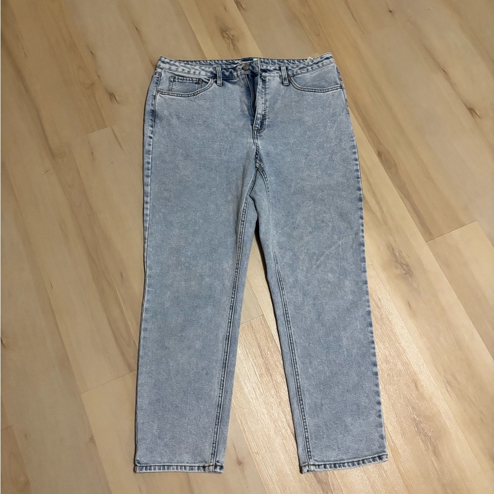 Seven7 Light Wash Slim Straight Jeans